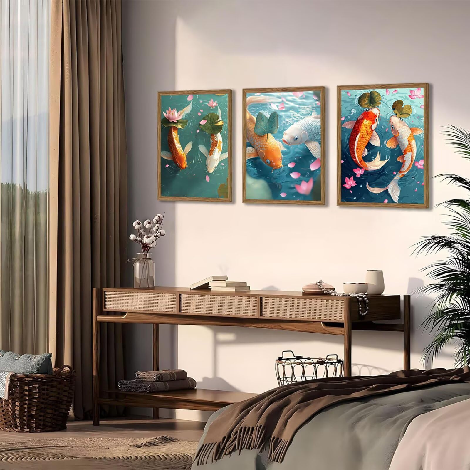 Cnyaunfi 3 Pezzi Animali Pittura Diamante Fai-Da-Te 5D Blu Diamond Painting Kit Completo per Hobby Creativi Adulti, Pittura Diamante Artigianale Per La Decorazione Della Parete Di Casa 70x90cm YF-3559