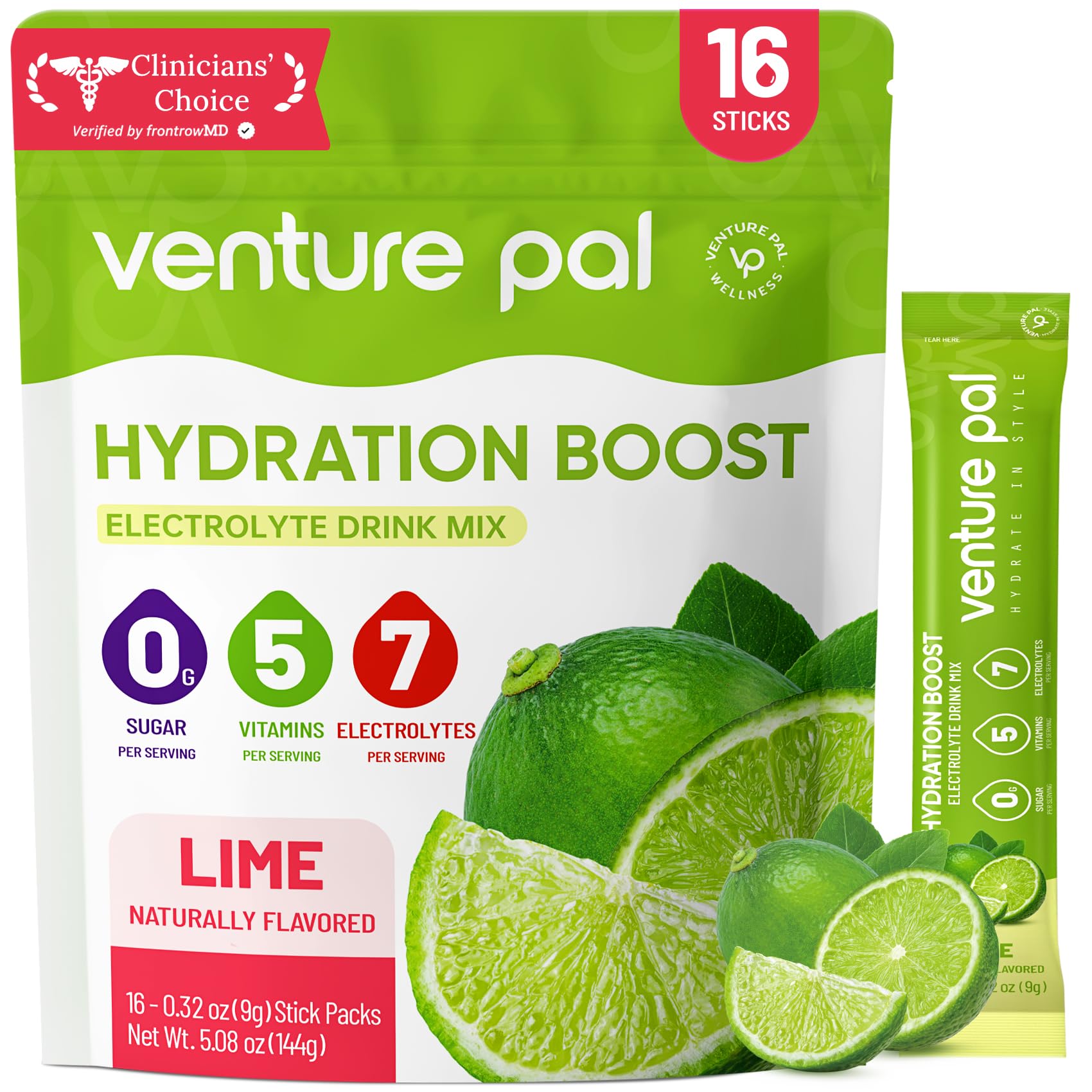 Venture Pal Sugar Free Electrolyte Powder, Liquid Daily IV Hydration Packet — Amazon image 12
