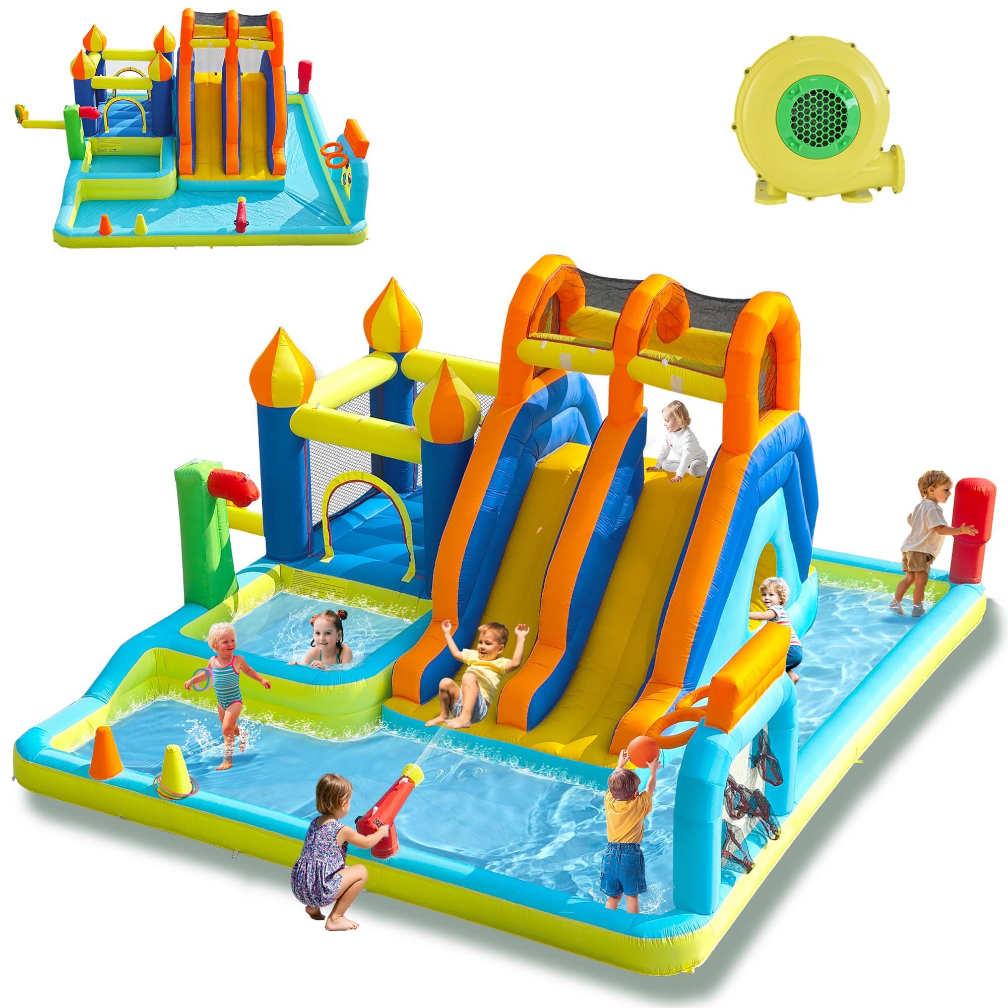 Photo 1 of HIJOFUN Inflatable Bounce House Water Slide