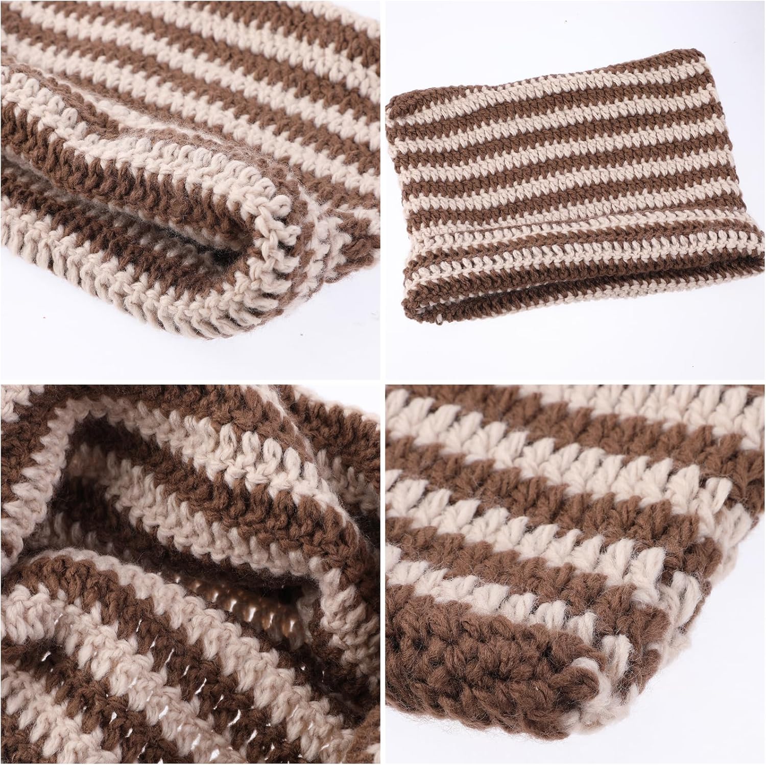 Cute Cat Ear Beanie Lazy Style Y2k Beanies, Winter Warm Crochet Hats for Women Girls Boys - Image 4