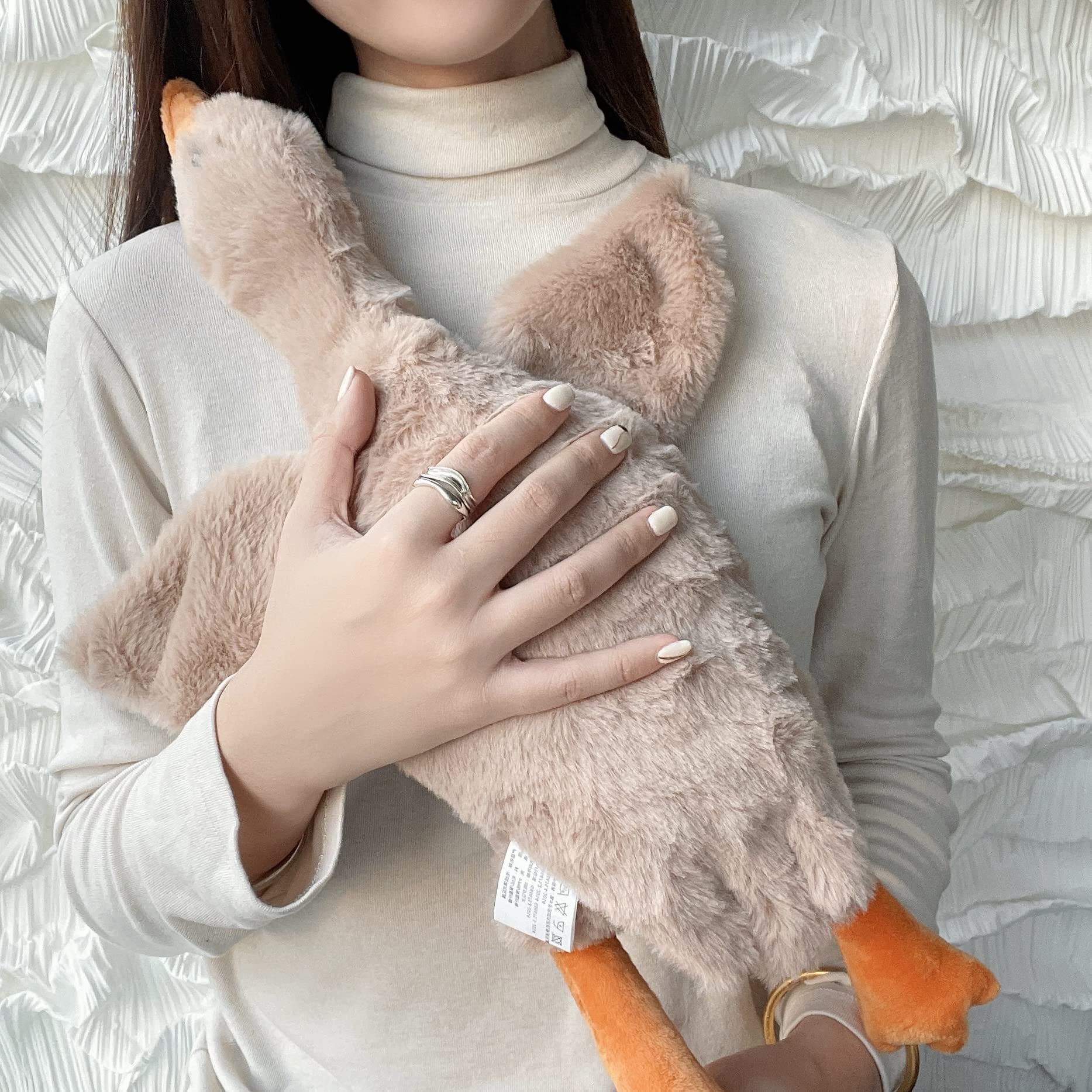 Tanha Goose Plush Stuffed Animals (Brown, 50cm / 20inch), 1 Pack Brown Goose Plush - Image 3