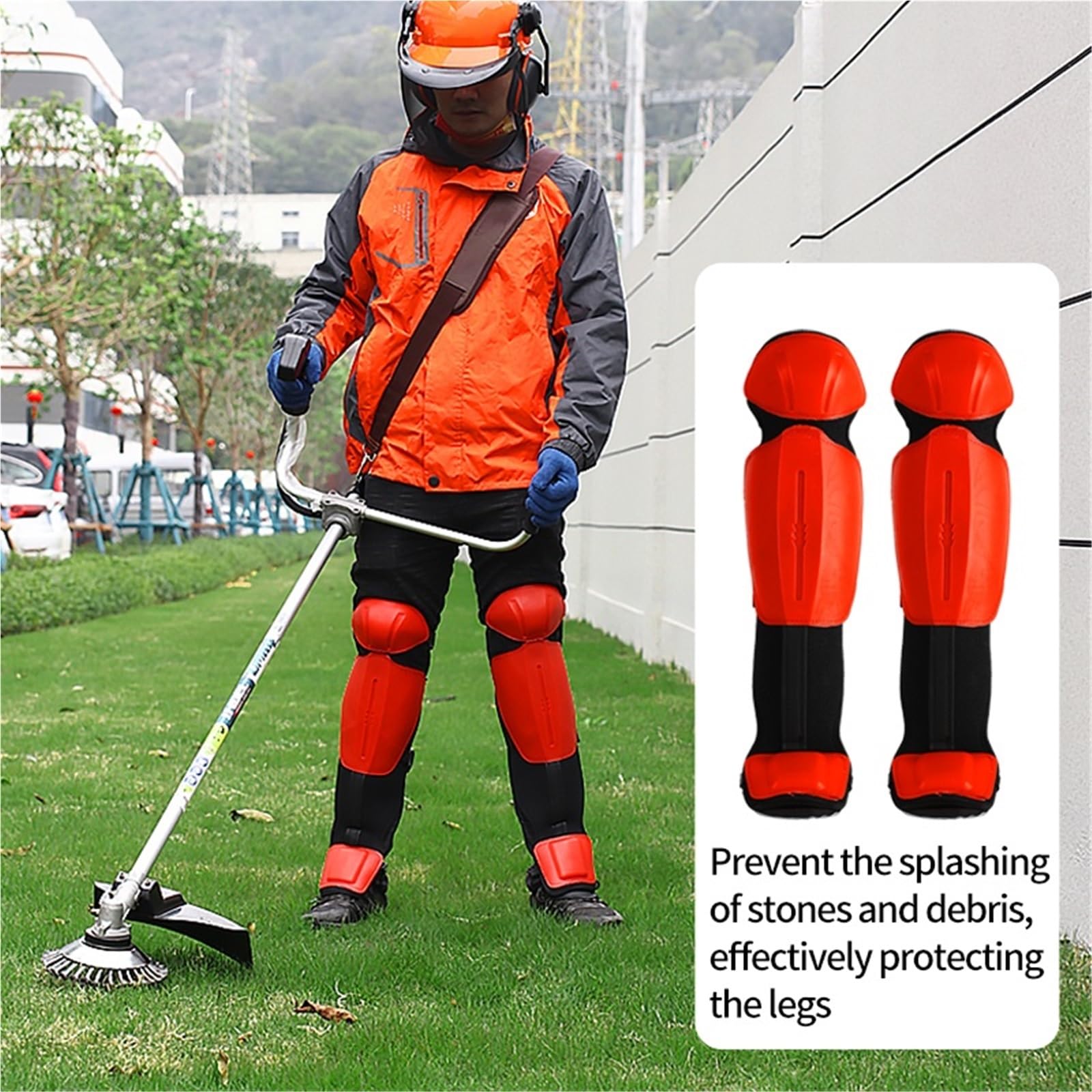 espinilleras para desbrozadora Rodilleras de jardín, repuestos for desbrozadoras, accesorios for cortacéspedes gasolina, herramientas