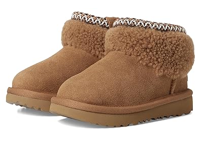 UGG Kids Ultra Mini Maxi Curly (Toddler/Little Kid) Girls Shoes Chestnut