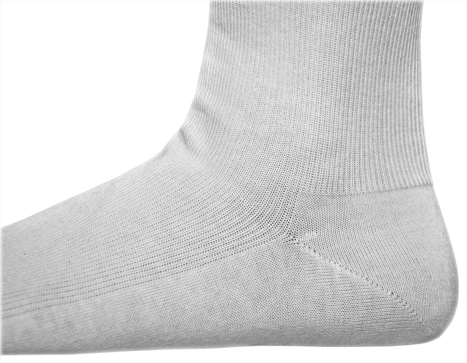vitsocks Chaussette non comprimante sans bord élastique Femme (3 PAIRES) bord souple qui ne serre pas 98% COTON fine légère