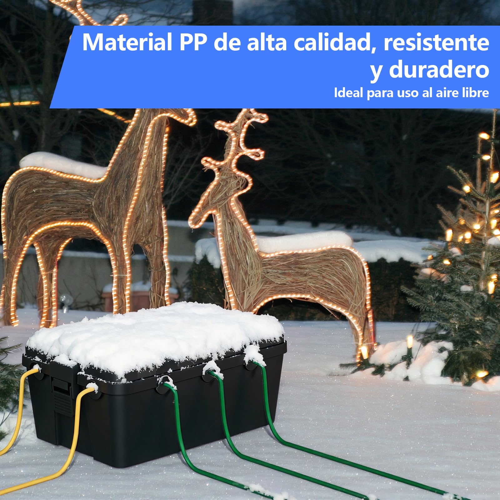 Caja Estanca Exterior Electrica, Apritsce 2 Piezas Caja Electrica Exterior Impermeable IP54, Caja Estanca Caja Regleta Enchufes, Caja Cables para Cables de Extensión, Enchufes de Jardín