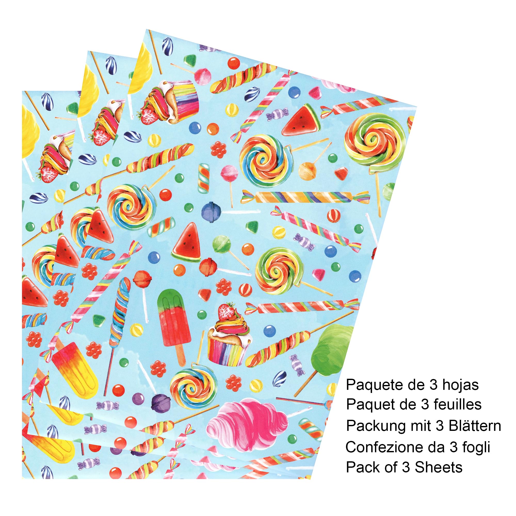 Carta Da Regalo Italiana 90x65 Cm - 3 Fogli FSC Eco-friendly Confezione Senza Plastica - Foto 9