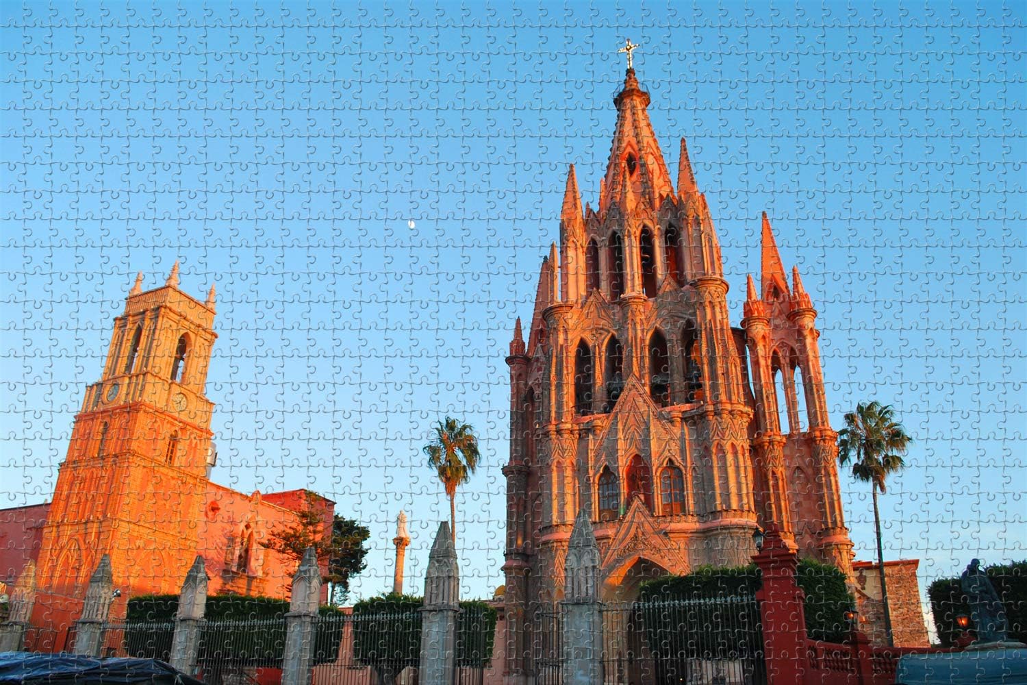 San Miguel de Allende Cathedral Mexico Jigsaw Puzzle for Adults 1000 Piece Wooden Travel Gift Souvenir
