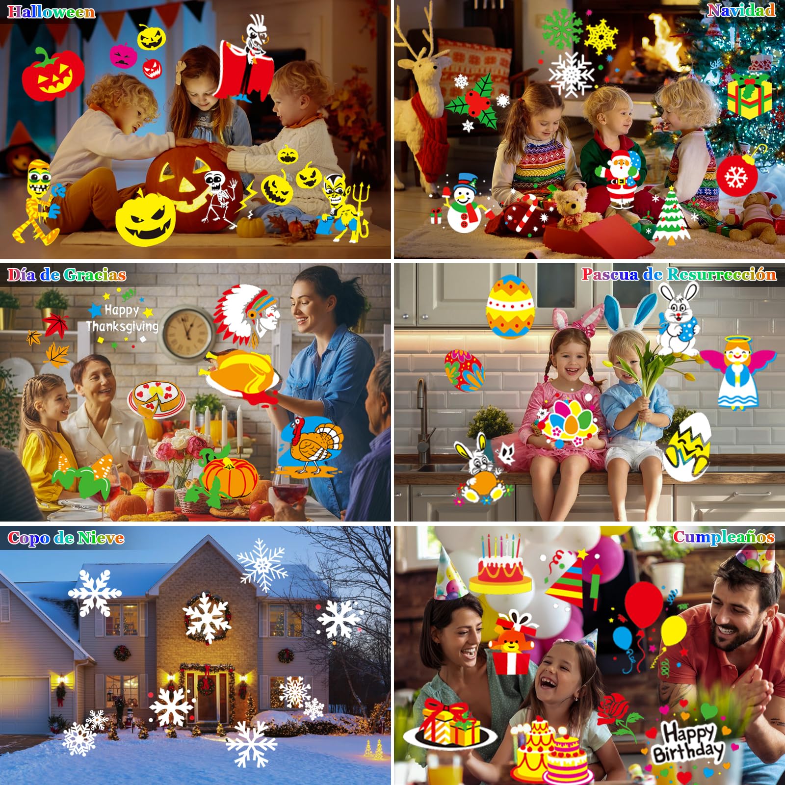 Proyector Navidad y Halloween Exterior Interior, 12 HD Patrones LED Luces de Proyector Navidad Luz Lámpara de Proyección IP65 Impermeable con Control Remoto para Fiestas, Jardines, Patios