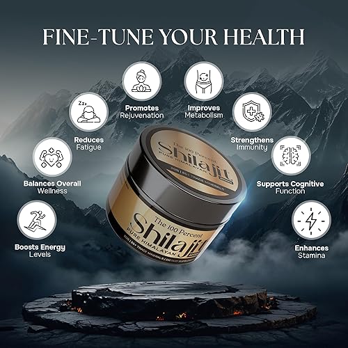 Miniatura 5 de Shilajit puro del Himalaya para hombres y mujeres, 600 mg, 50 porciones, grado oro, prueba de laboratorio incluida, ácido fúlvico de máxima potencia