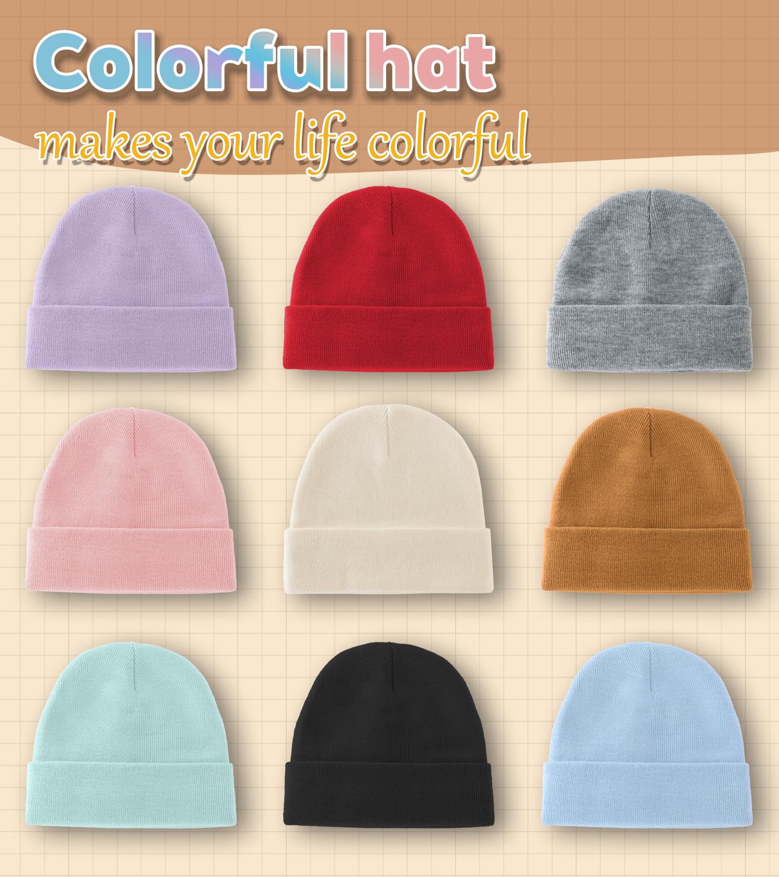 100% Cotton Baby Beanie Toddler Boys Girls Kids Winter Hat Knit Winter Warm Cap Newborn Infant Cuffed Caps