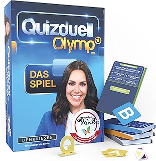 DENKRIESEN - Quizduell Olymp - The Board Game for the ARD Quiz Show | 4-12 Players | The Successful Quiz Show as an Exciting Family Game | From 12 Years | Ideal for Quiz Lovers and Fans of the TV Show