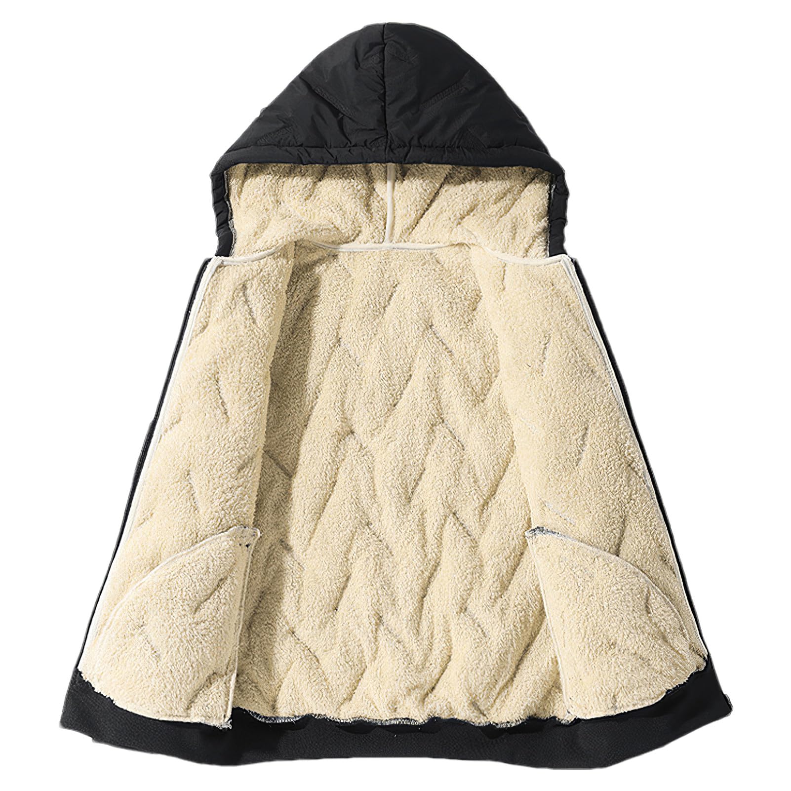 amropi Niño Chándal de Felpa Chaqueta con Capucha Forro de Piel Pantalones de Jogging Conjunto de Ropa de Invierno