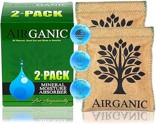 Absorbentes de humedad, deshumidificador seguro  Hecho en Estados Unidos y totalmente natural de minerales  Desecante reutilizable, accesorio