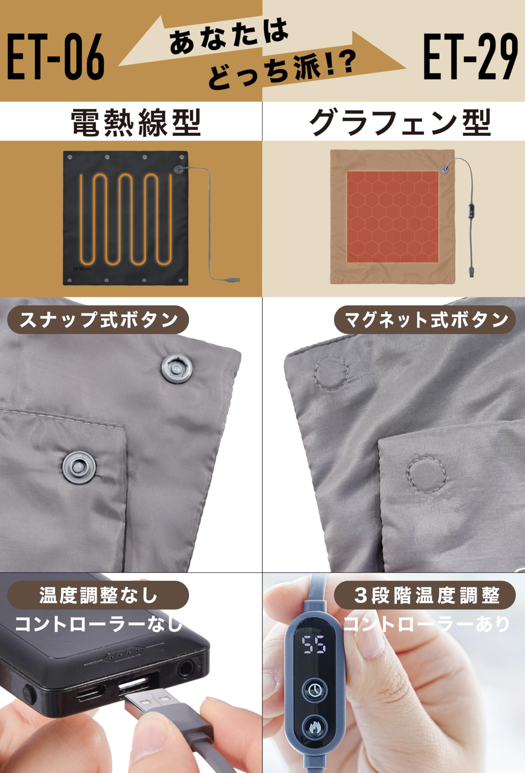 Amazon | エネタンポ ホットマット usb ミニ 一人用 38x35cm