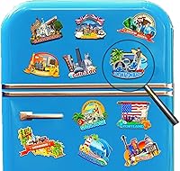 Vista 4 de Imán de madera para nevera de Fort Walton Beach Florida, Estados Unidos, Monumentos 3D, recuerdos coleccionables de viaje, decoración hecha a mano