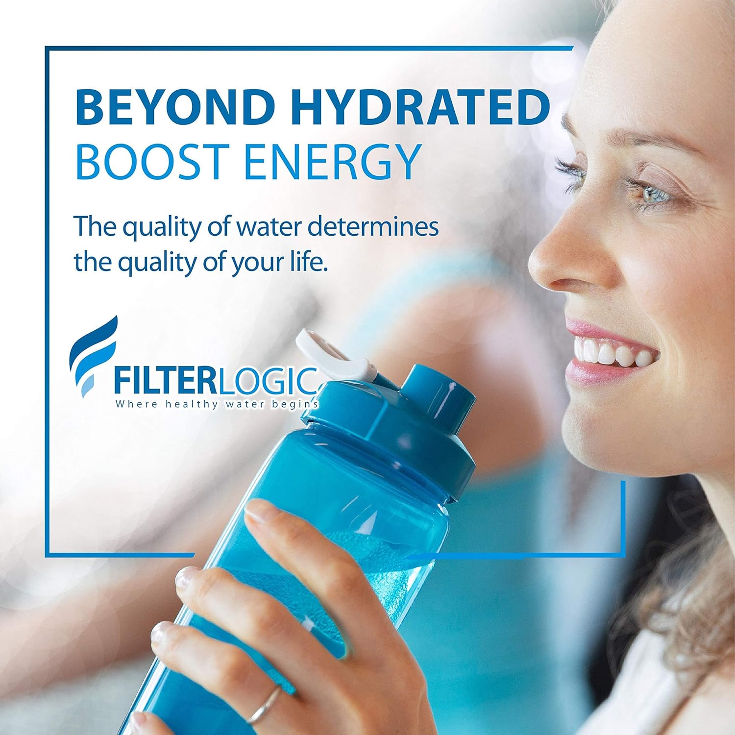 Filterlogic 3US-PF01 Under Sink Water Filter, Replacement for Filtrete® 3US-PF01, 3US-MAX-F01H, 3US-PF01H, Delta RP78702, Manitowoc K-00337, K-00338, HF20, HF25, HF27, HF25-S, HF20-I, NSF/ANSI 42