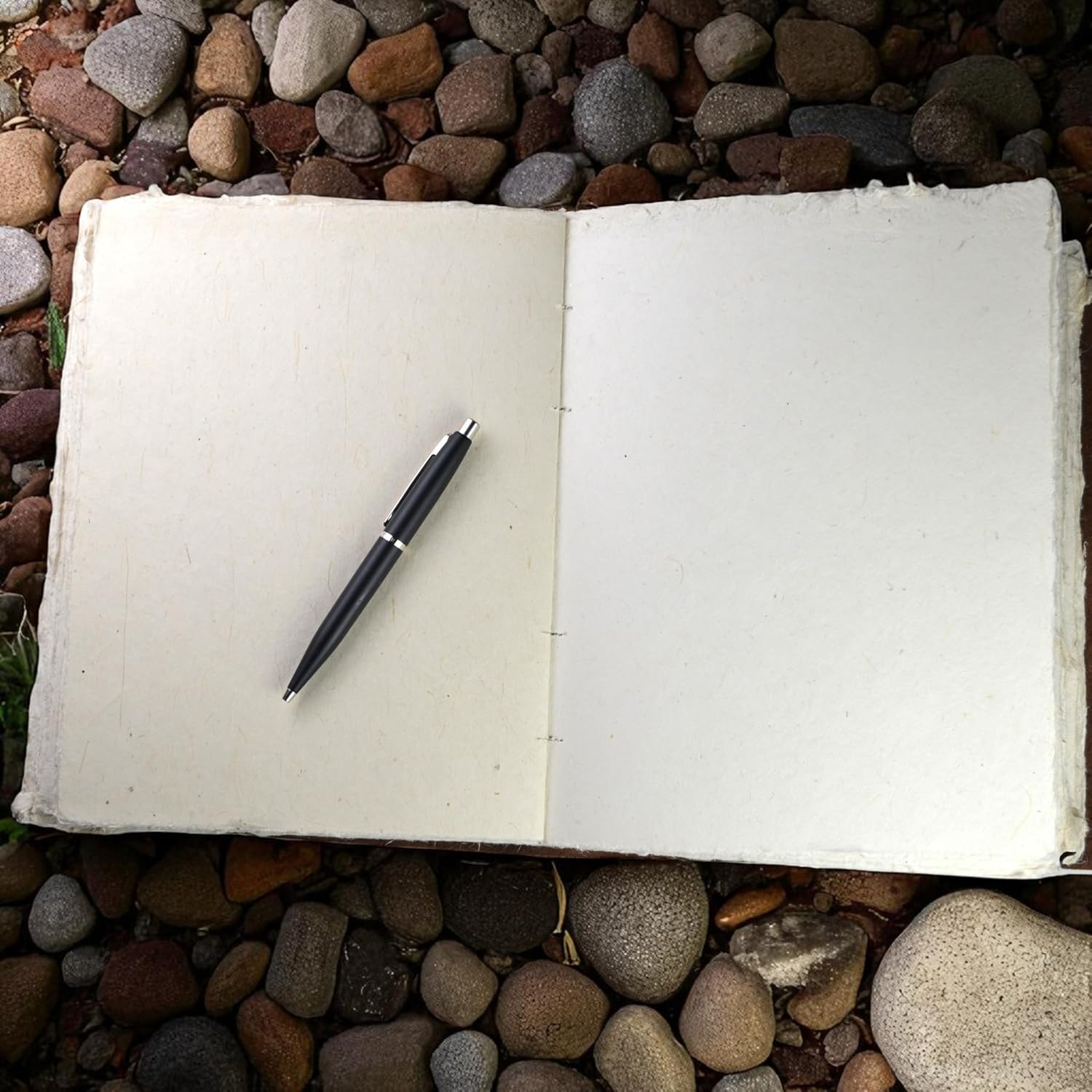 Kathmandu Valley Co. Everest Explorer Heritage Deluxe Edition, Vintage Leather Bound Journal with Handmade Heavyweight Tree-free Lokta Paper, Made in the Himalayas of Nepal, 8x10 inches (Extra Large)
