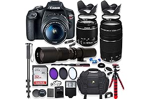 Canon EOS Rebel T7 DSLR Camera with a Complete Bundle for Photography