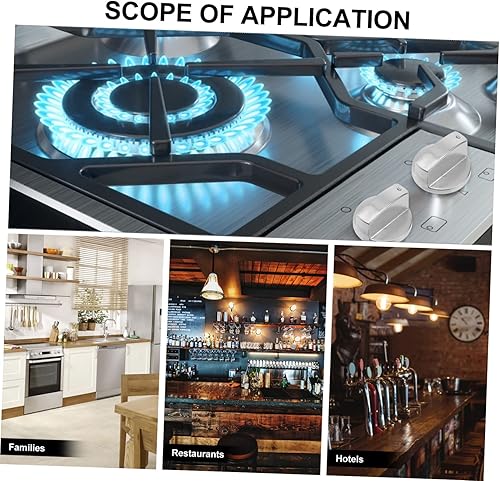 Miniatura 4 de 6 unids estufa eléctrica parrilla quemadores de metal utensilios de cocina quemador perillas infinitas perilla parrilla perillas Suite cubierta de