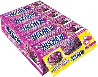 Sponsored Ad - HI-CHEW Acai Sticks, 15-Pack, Unique Fun Soft & Chewy Taffy Candy, 1.76oz Each - Made with Immensely Juicy Fruity Flavors