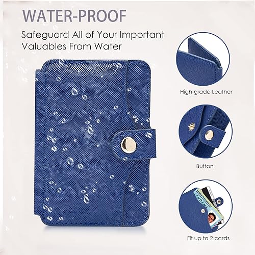 Miniatura 6 de M-Plateau Tarjetero para hombre, cartera para teléfono con adhesivo delgado 3M, compatible con iPhone 14 Pro y la mayoría de teléfonos inteligentes