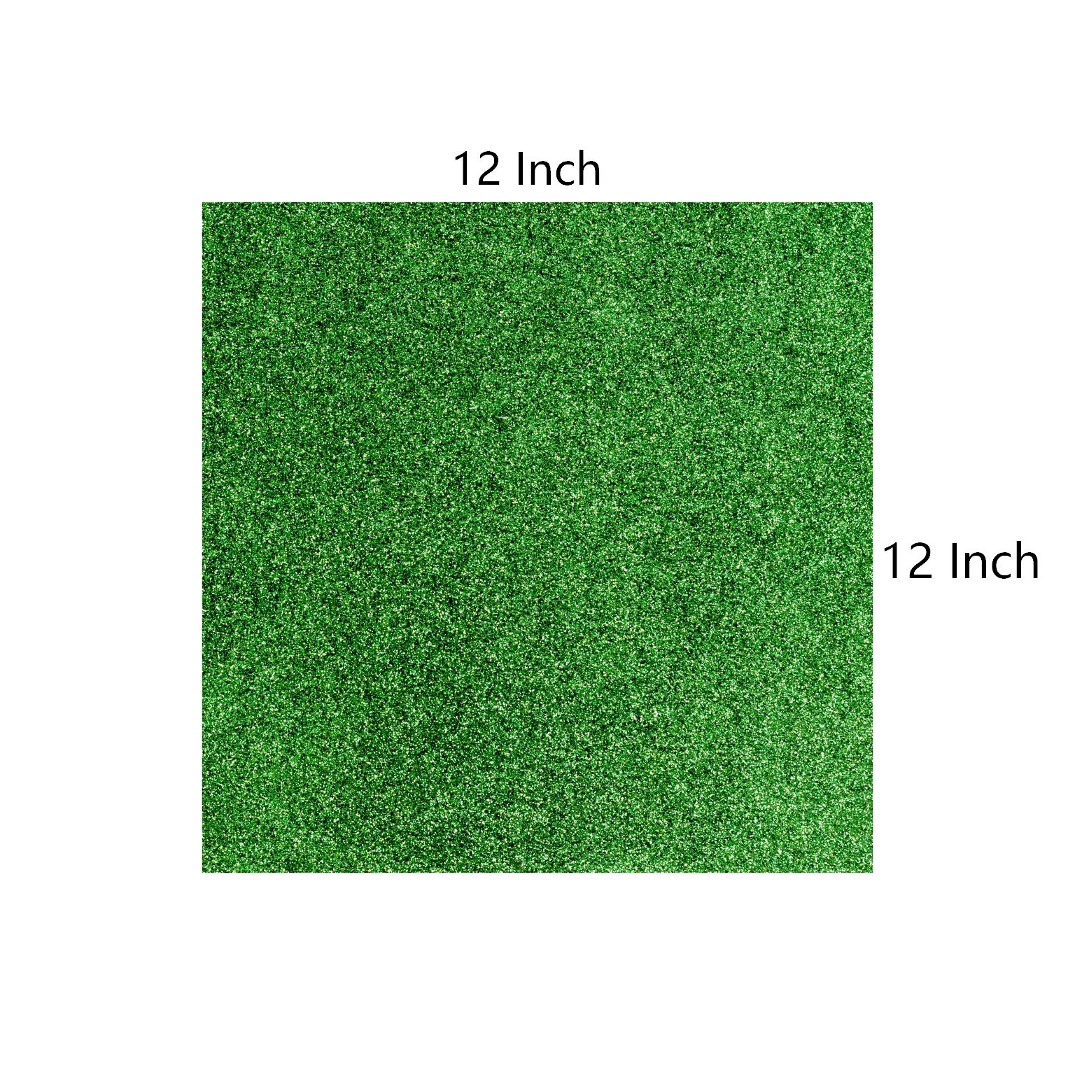 YZH Crafts Glitter Cardstock Paper, No-Shed Shimmer Glitter Papers, Cut Craft and DIY Projects Card stock, Sparkly Paper for Card Making, 12 x 12 Inch, 10 Sheets, 250 GSM (Green)