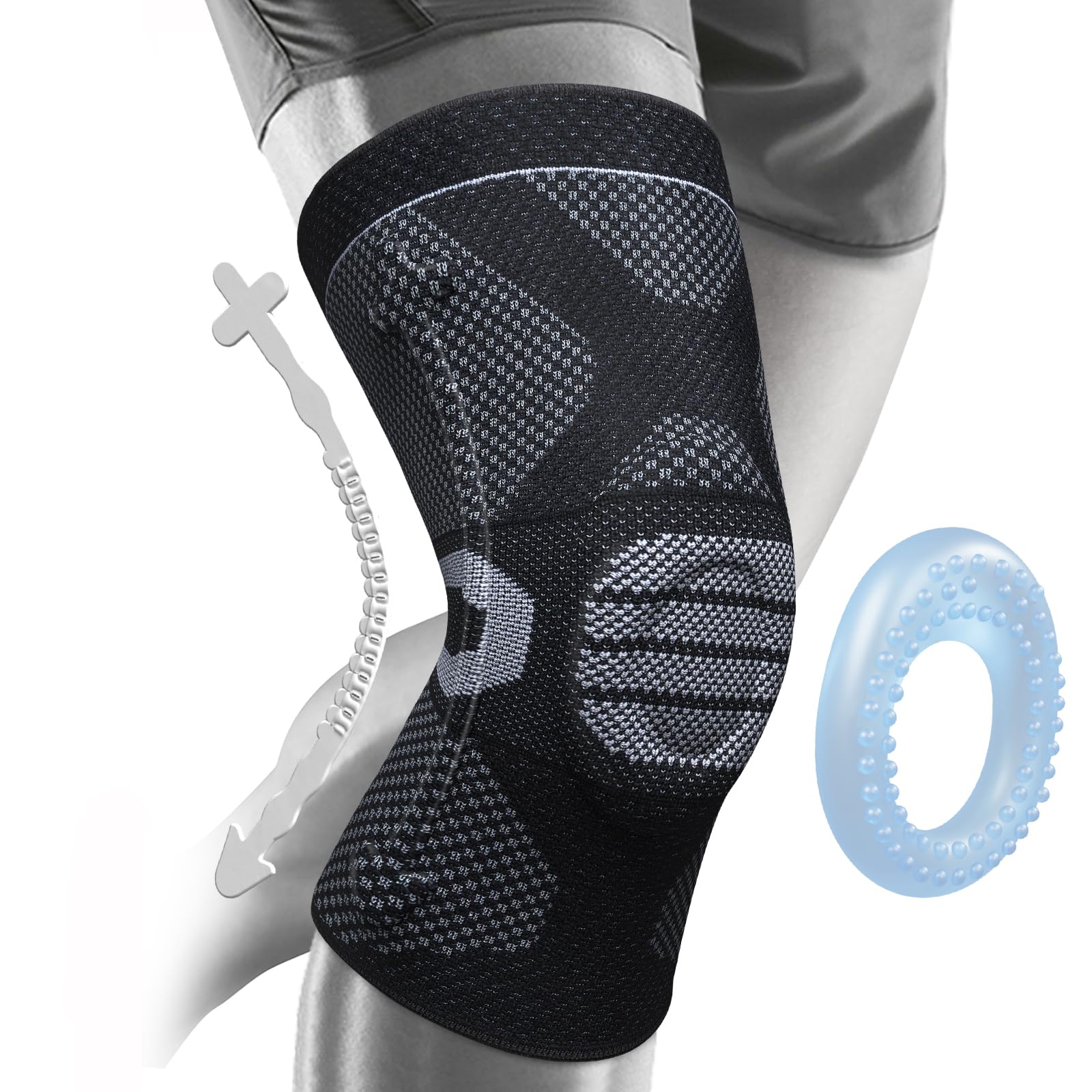 NEENCA Horizontal Knit Tech Knee Brace