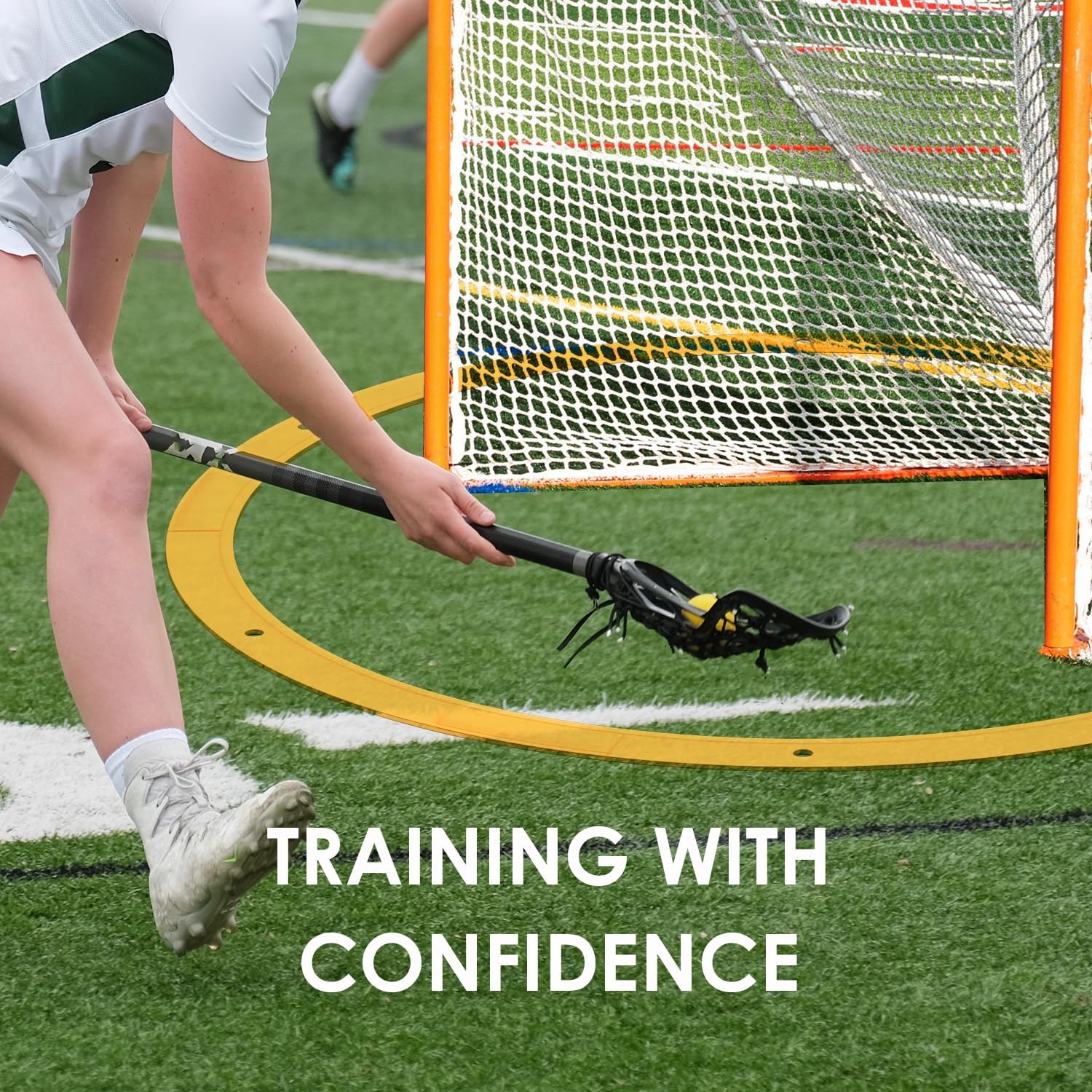 MR Portable Lacrosse Crease, Men & Women's Regulation Size Portable Lacrosse Crease with Carry Bag Included