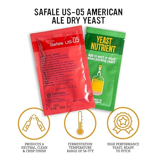 Miniatura 2 de Craft A Brew - Levadura Safale US-05 - Fermentis - American Ale Dry Levadura - Para American Ales - Ingredientes para elaboración casera -
