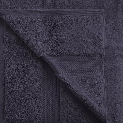 Miniatura 3 de Superior Juego de 4 toallas de mano de pile de algodón egipcio, toallas de lujo ultra suaves, esenciales de felpa gruesa, peso pesado absorbente,