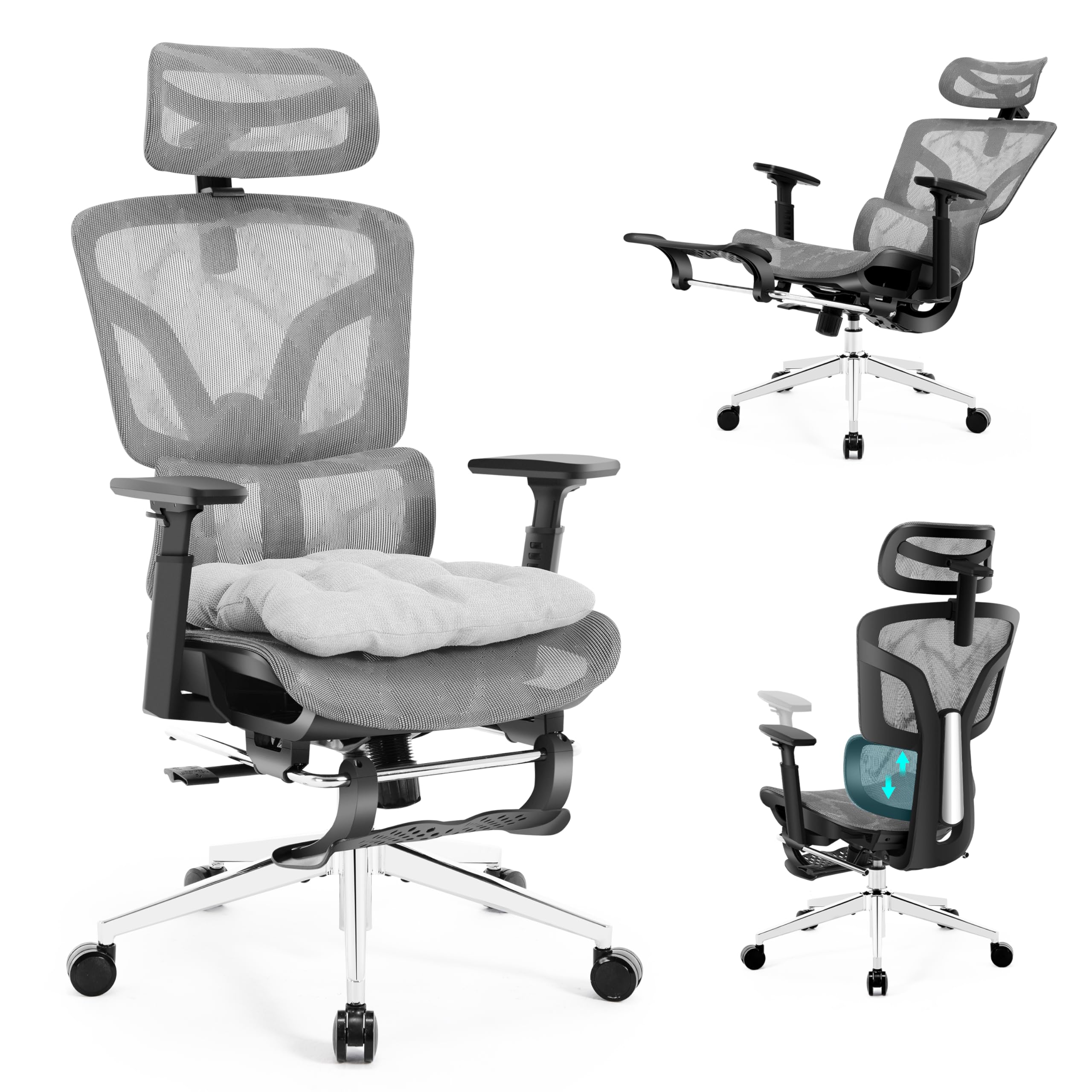 Nexthro Ergonomic Office Chair with Footrest