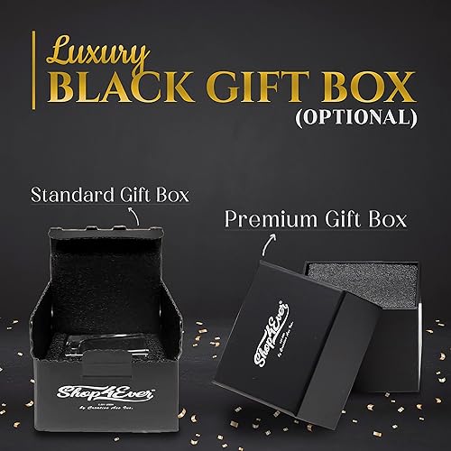 Miniatura 4 de Monograma personalizado con nombre inicial grabado con láser cuadrado de base pesada de 2 onzas con caja de regalo opcional, regalos de nombre