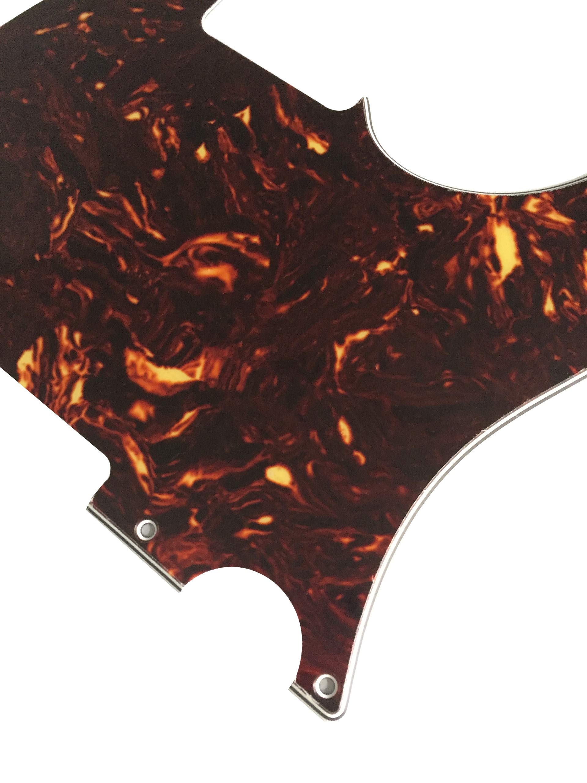 For Fender Esquire Telecaster 5 Hole Blank Style Guitar Pickguard Scratch Plate (4 Ply Brown Tortoise)