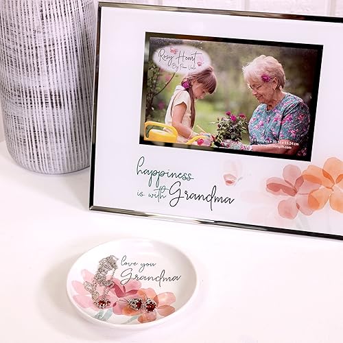 Miniatura 4 de Pavilion Gift Company Bandejas para joyería de abuela, 4 pulgadas, rosa, morado, naranja, verde