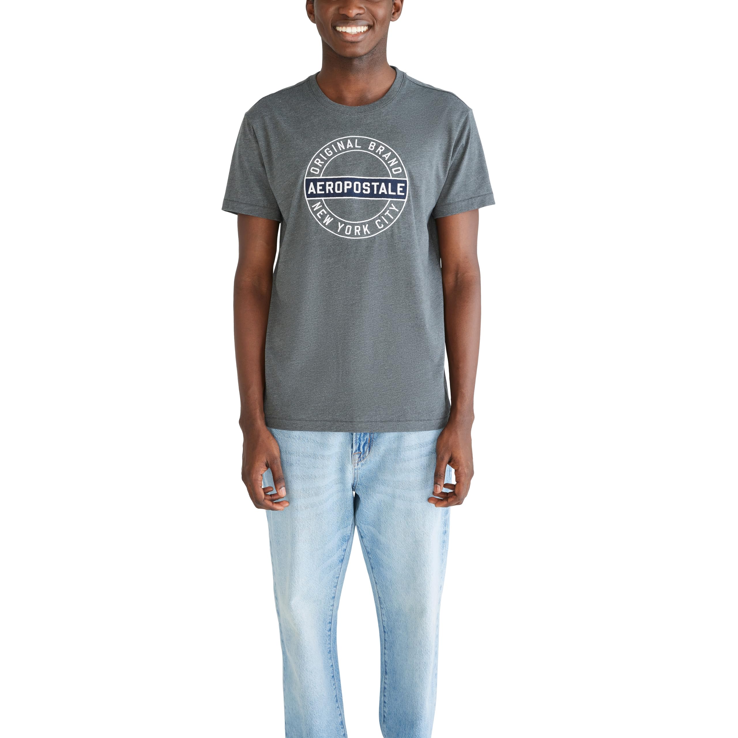 

                                                    Aero Circle Logo Aeropostale, Charcoal Heather Gre