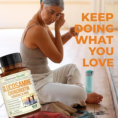 Miniatura 9 de Vimerson Health - Glucosamina condroitina cúrcuma Msm boswellia Suplemento para el alivio del dolor de articulaciones Las mejores pastillas