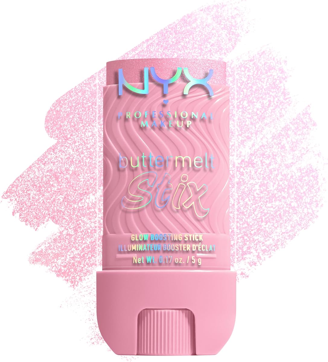 NYX PROFESSIONAL MAKEUP Buttermelt Glaze Stix, Non-Greasy Highlighter Stick With Up To 8HR Make Up Wear - 04 My Melt Era (Pink)