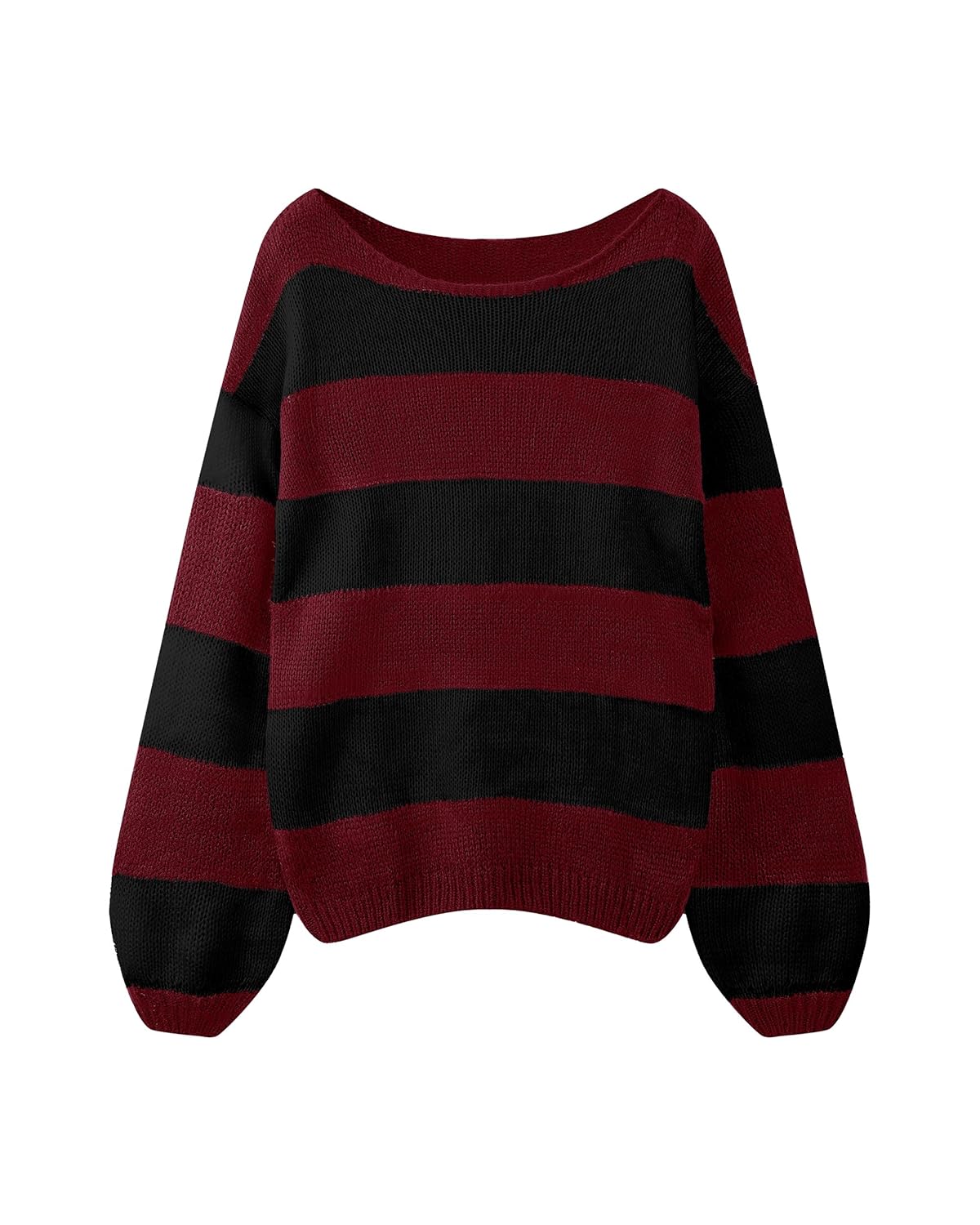Sweaters for Womens Fall Winter Y2K Oversized Preppy Jumper Sweaters Lightweight Knit Color Block Pullover Sweater