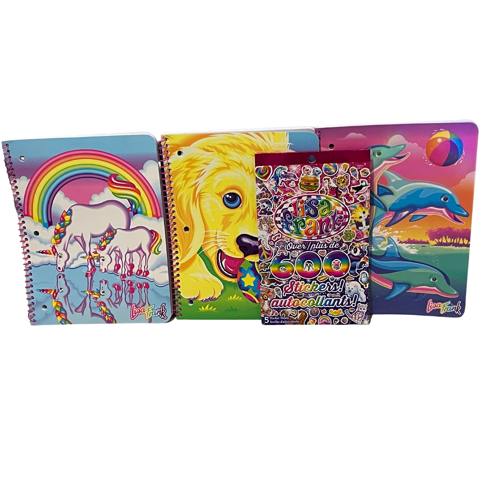 3 Lisa Frank Notebooks, Lisa Frank Notebook Spiral, Lisa Frank Notebook Set, Lisa Frank, Lisa Frank Set, Lisa Frank Bundle