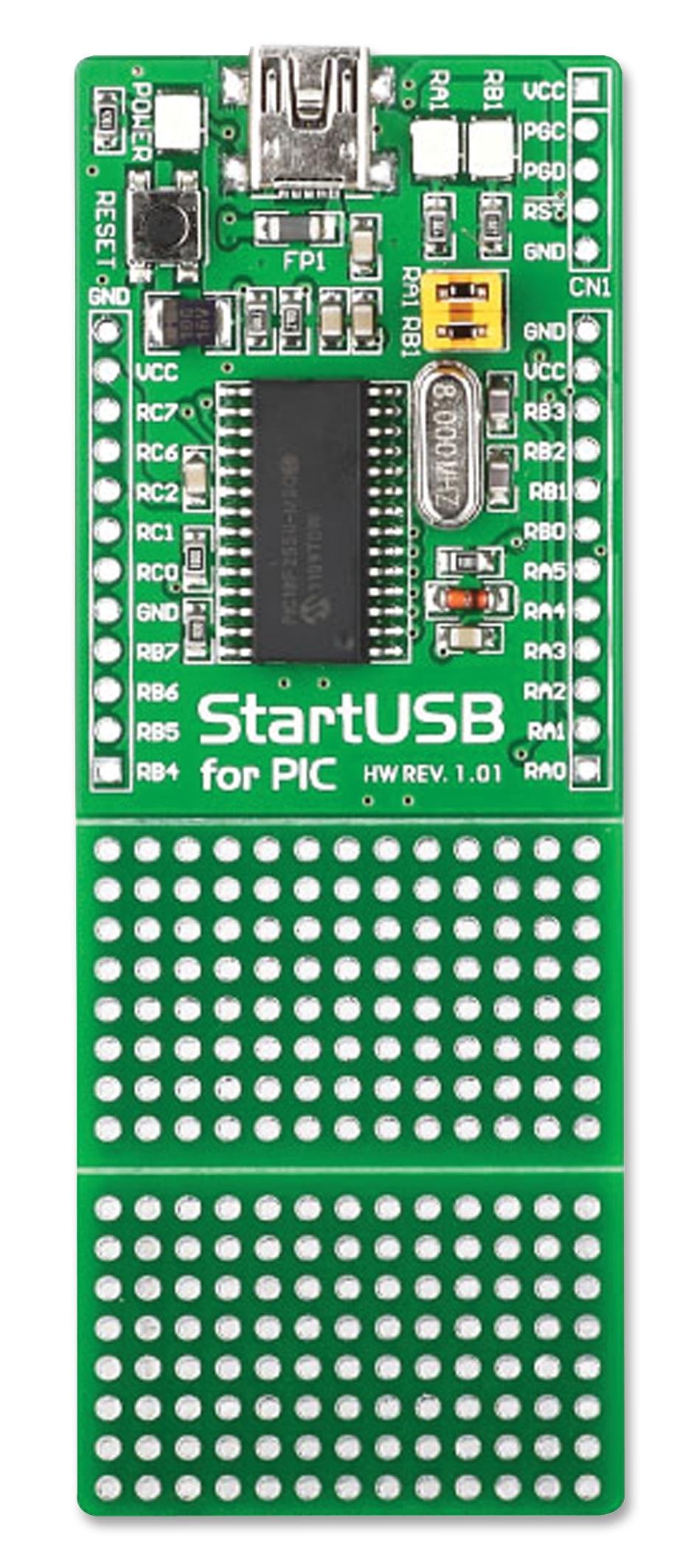 Mikroelektronika Dev Startusb Proto-Board - MIKROE-647