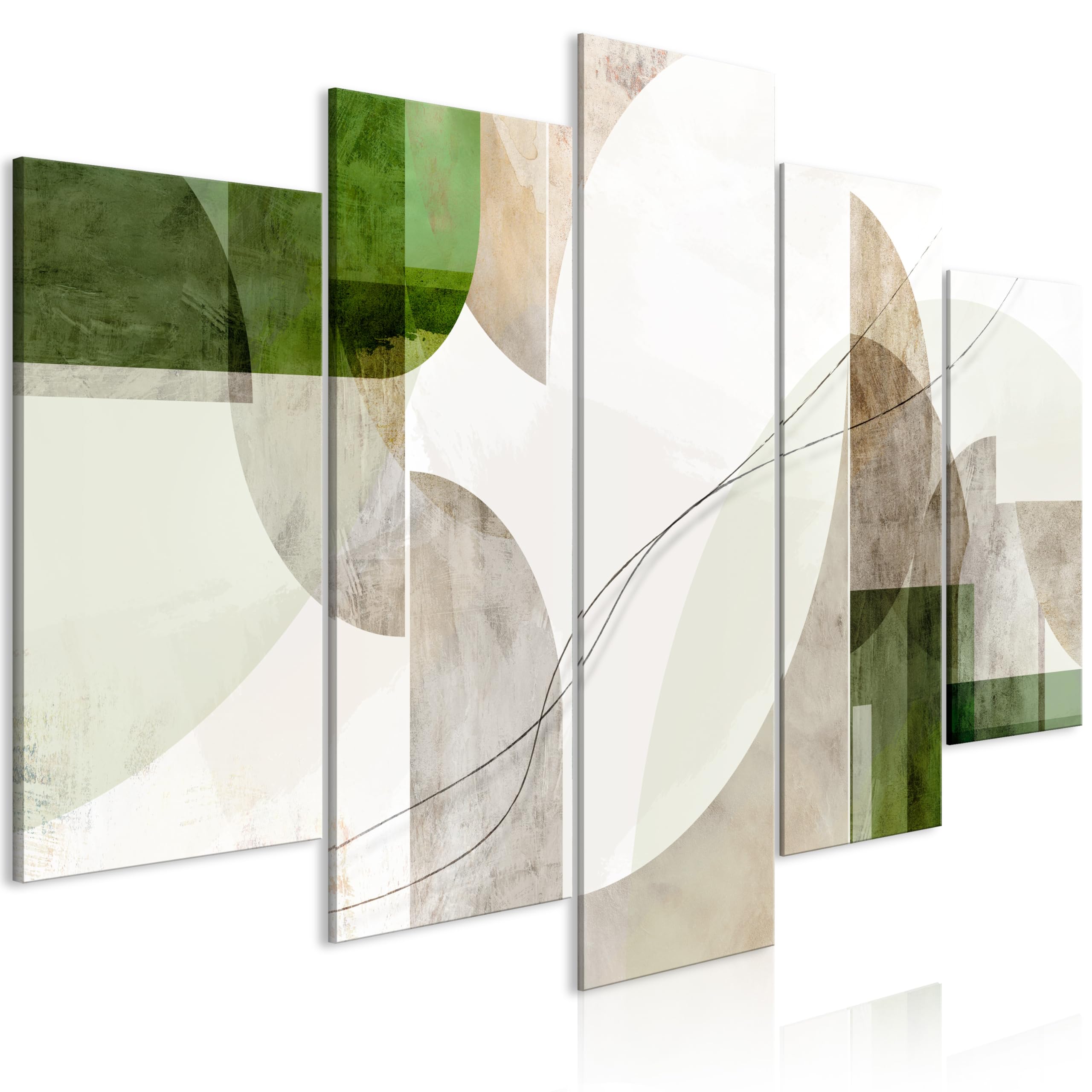 murando - Quadro Fonoassorbente Astratto 150x75 cm 5 Pezzi - Canvas - Quadri Acustici Componibili Grandi - Pannelli Fonoassorbenti Decorativi - Decorazione da Parete Soggiorno a-A-10480-b-a