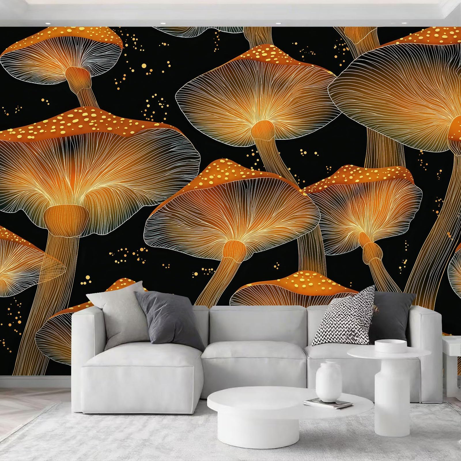 Tapeta 3D, gwiaździste niebo, zarodniki, 250 x 175 cm, mural ścienny, do fantazji, kreatywnej przestrzeni, do pokoju dziecięcego, przedpokoju, flizeliny, fototapeta, funkcja premium