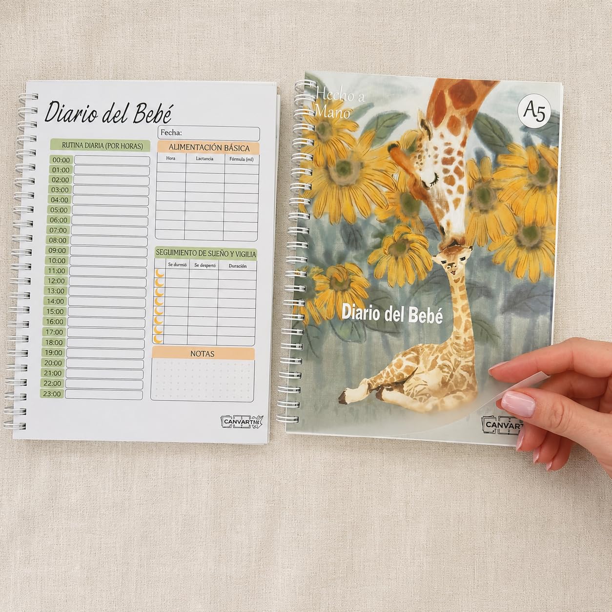 Tabla de Alimentación y Diario del Bebé 60 Días | Registro Primeros Alimentos en Español e Inglés | Personalised Baby Feeding Chart & Meal Tracker | Reusable Laminated Solids & BLW Table