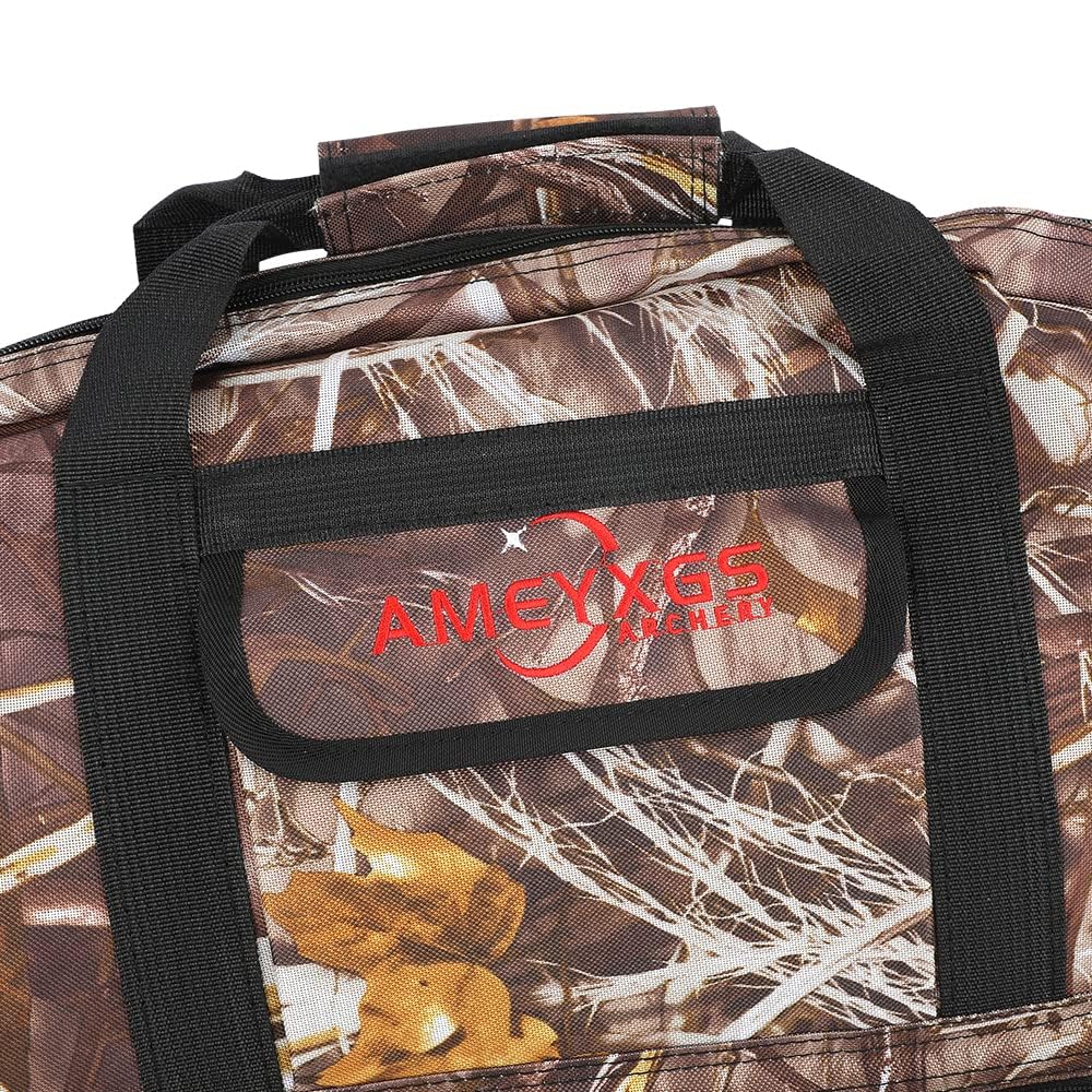 wolfman 115cm étui pour Arc à Poulies Sac Souple pour Arc à Poulies avec Flèche Et Accessoires Poche et Sangles de Sac à Dos