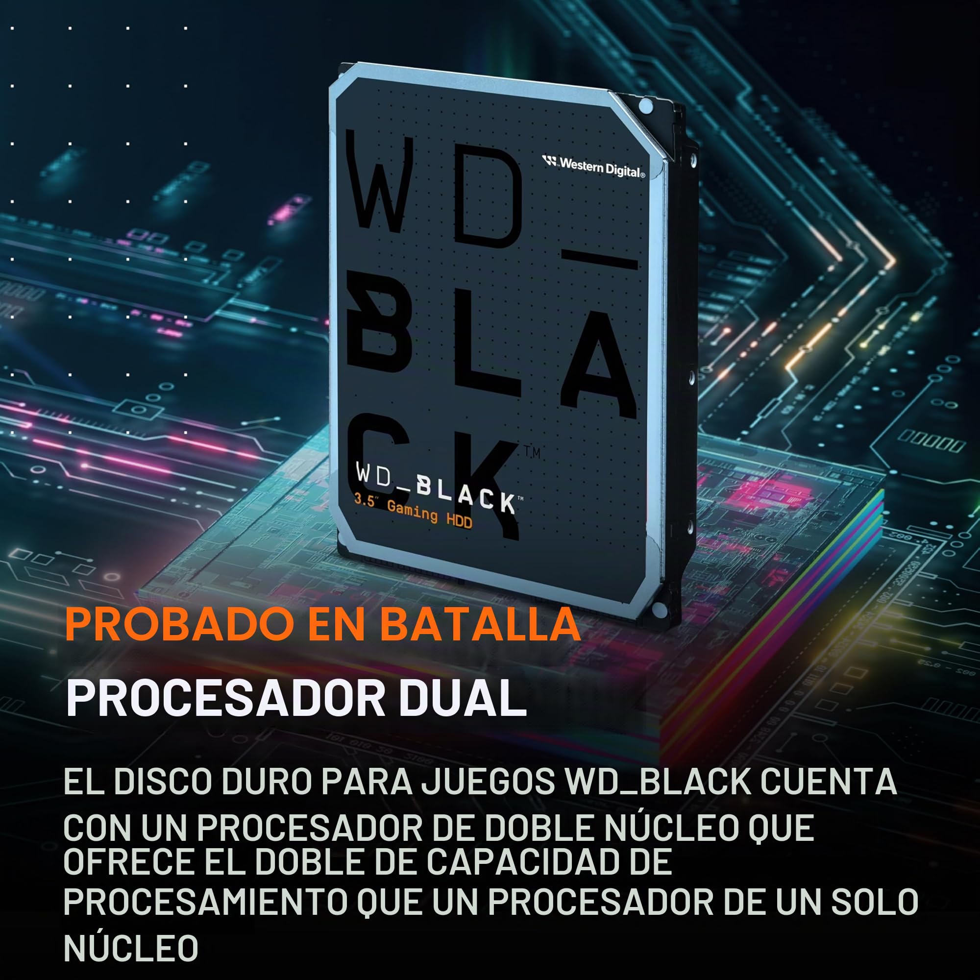 WD_Black 8TB de Alto Rendimiento Disco Duro Interno 3.5" - 7200 RPM Class, SATA 6 GB/s, 256MB Caché