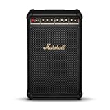 Bromley 750 Portable Wireless Party Speaker - Loud Stereo Sound with Bass and Treble Controls &vert; Bluetooth&comma; 3&period;5 mm Aux&comma; RCA&comma; Microphone&comma; Instrument Inputs &vert; LED Lights - Black and Brass