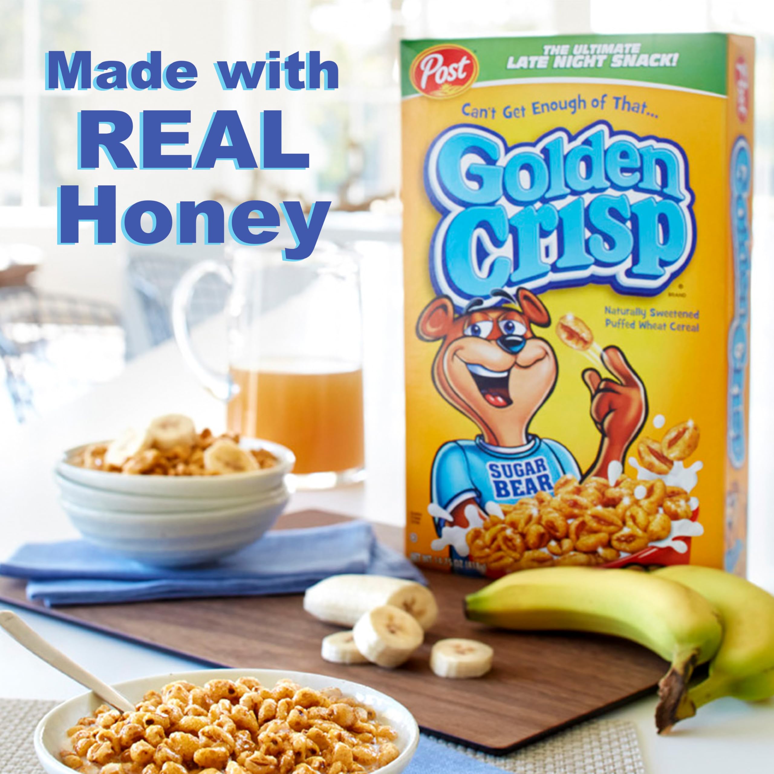 Post Golden Crisp 88008 - Cereales para desayuno (420 ml, 12 unidades, 420 ml)