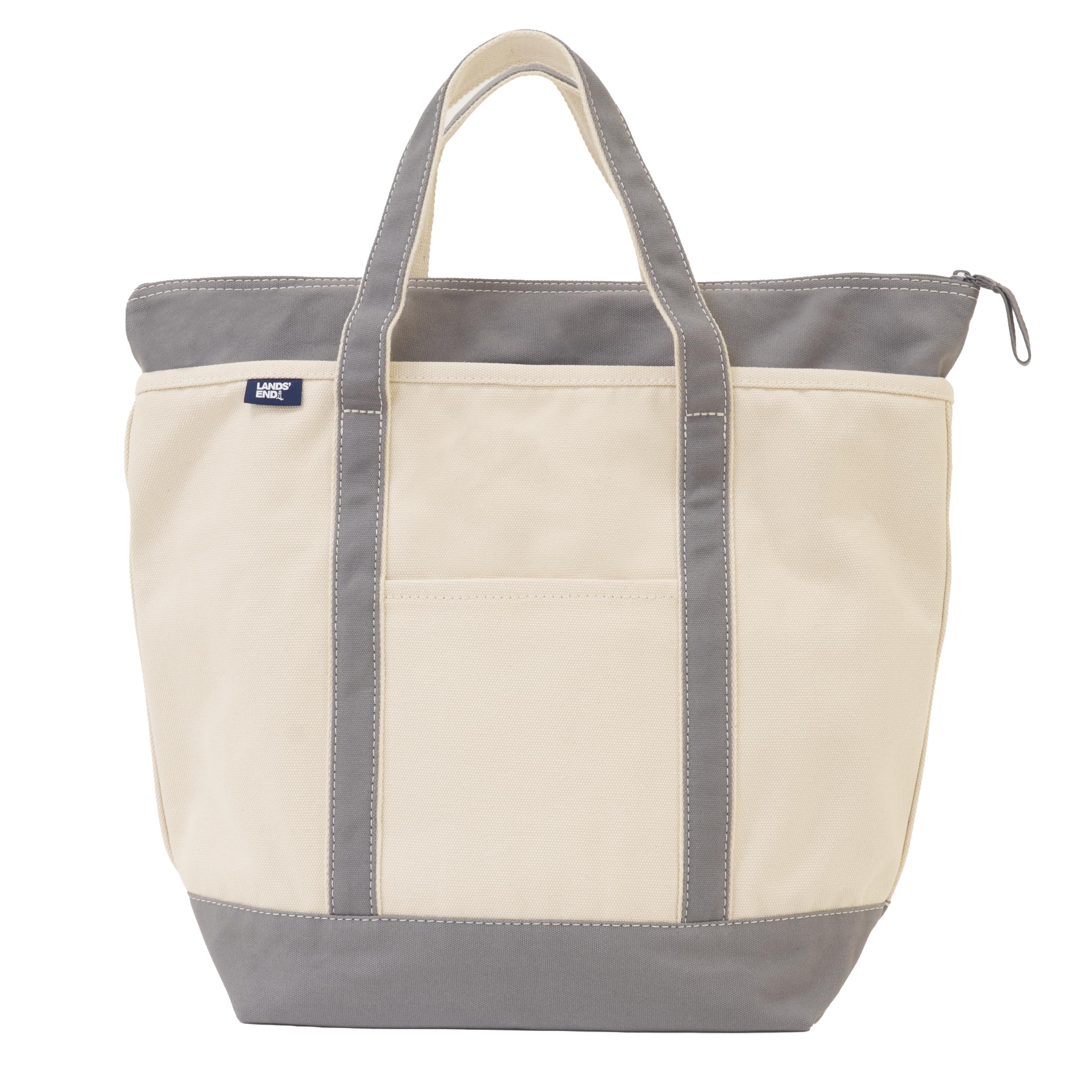 Lands' End Zip Canvas Tote