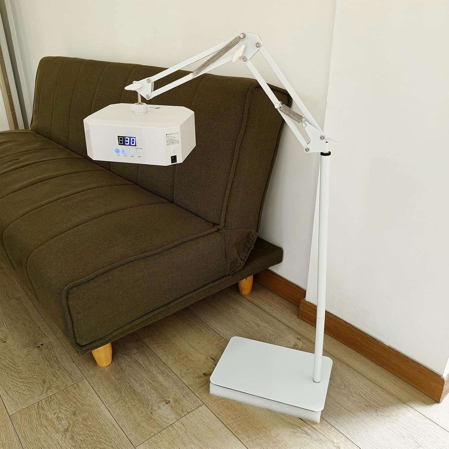 Lampe de séchoir à ongles 24 W pour pied et main, lampe UV LED intelligente avec capteur intelligent, direction réglable, pédicure et manucure, lampe de photothérapie