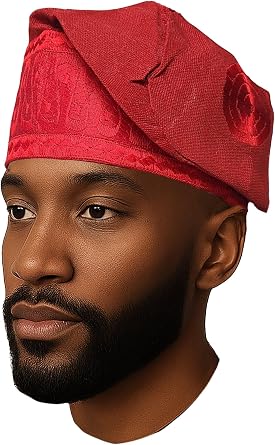Embroidered ASO Oke Hat Fila - Traditional African Mens Cap | Black History | African Wedding | Yoruba Cap